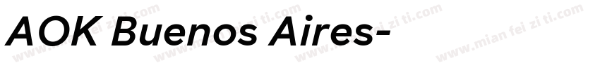 AOK Buenos Aires字体转换